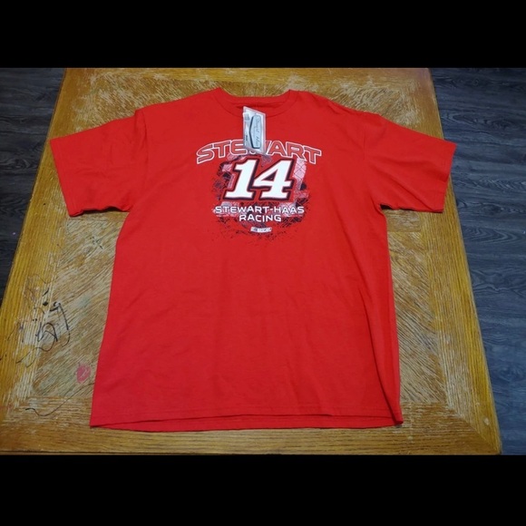 Nascar Tony Stewart-Haas Racing #14 Red T-shirt Size Men's XL NWT. - Picture 1 of 4